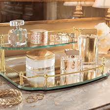 Belmont Two Tier Vanity Tray Frontgate Bathroom Vanity Tray Vanity Decor Bathroom Vanity Decor