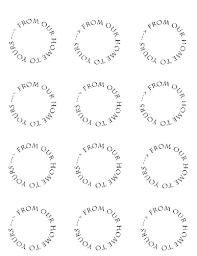 Everything about jar labels, including mason jar labels, free printable jar label templates, all types of ideas for labeling your jars. From Our Home To Yours Mason Jar Lid Label