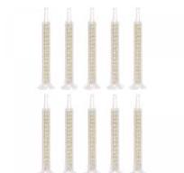 Amazon.com: uxcell 10 tubos epoxi mezcladores estáticos, boquilla de mezcla  de resina plástica de 3.27 pulgadas, hebilla plana para aplicador de ...