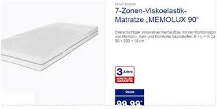 Novitesse memolux 90 7 zonen viskoelastik matratze von aldi s d ansehen. Aldi Matratze