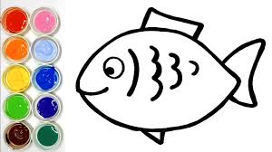 Sur notre site, les coloriages d'animaux sont parmi les thèmes les plus en téléchargez votre dessin de poisson. Dessiner Un Poisson Pour Bebe Coloriage Poisson Pour Les Enfants Youtube