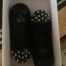 Gucci Toddler Shoes Black Suede And Patent Leather Toe