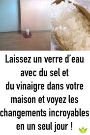 Placez Un Verre D Eau Du Sel Et Du Vinaigre Sur Votre Table De Nuit Cela Pourrait Changer Votre Vie Astuces Trucs Et Astuces Maison Nettoyage Energetique