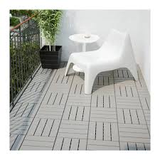 Runnen Decking Outdoor Gray 9 Sq Feet Ikea Outdoor Flooring Diy Deck Deck Design
