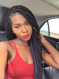 Black And Blue Braids On Dark Skin Striking 25 Purple Braids On Dark Skin New Natural Hairstyles Box Braids Hairstyles Colored Box Braids Colored Braids