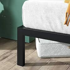 Zinus mia 38 black metal platform bed with headboard, queen. Zinus Mia Modern Studio 14 Inch Platform 1500h Metal Bed Frame With Headboard For Sale Online Ebay