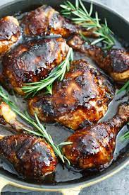 Only takes 10 minutes to cook. Fig And Rosemary Glazed Skillet Chicken Cast Iron Skillet Chicken