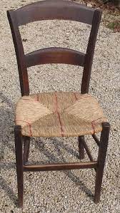 Antique Vintage French Chair Woven Straw Seat Oak Frame Van Gogh Classic Seat French Chairs Antique French Chairs French Vintage