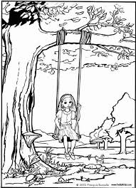 Free printable spring coloring pages. Pictures Of Children Swinging On A Swing Dopepicz Coloring Pages Spring Coloring Pages Cool Coloring Pages