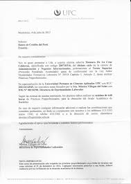 Mi Blog Personal Xiomara De La Cruz Calderon Carta De Presentacion Upc