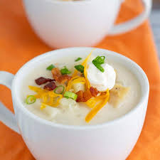 Add the blended mixture back to the soup pot and stir in shredded cheese and cooked bacon. Loaded Potato Soup Pear Tree Kitchen