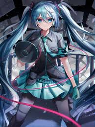 ribbon, collared shirt, shirt, skirt, aqua necktie - Anime R34