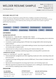 Resume format pick the right resume format for your situation. Welder Resume Example Writing Tips Resume Genius