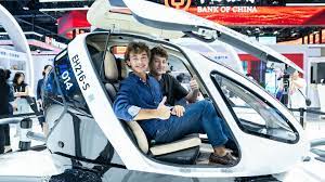 🚁 EHang Showcases EH216-S eVTOL at CIFTIS 2025 Crowds gathered. Phones  came out. Heads turned.👏 At the opening of CIFTIS 2025 on September 10 in  Beijing, the EH216-S—the world's first human-carrying pilotless