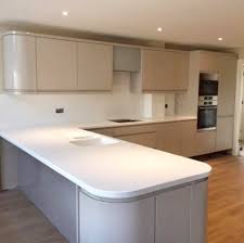 corian white solid surface kitchen