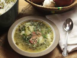 Caldo Verde Portuguese Potato And Kale Soup With Sausage Recipe Recipe Kale Soup Recipes Recipes Kale Soup