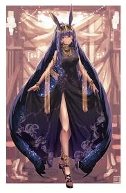 I noticed for a while now that dark skinned anime characters are, majority of the time, portrayed with white/silver blonde hair. 1196142 Purple Hair Fumafu Fate Grand Order 2d Anime Dark Skin Anime Girls Dress Smiling Digital Art Vertical Animal Ears Fgo Purple Eyes Nitocris Fate Grand Order Artwork Portrait Display Fate Series Mocah