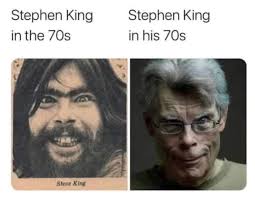 Young vs. old Steven King : r/oddlyterrifying