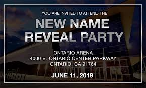 New Name Reveal Party Toyota Arena