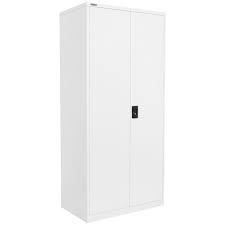 Stainless steel silver changing room cabinet. Steelco Storage Cabinet 914 X 1830mm Silver Grey Officeworks