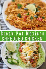 Best Low Carb Mexican Shredded Chicken Crock Pot Recipe Recipe Shredded Chicken Crockpot Mexican Shredded Chicken Shredded Chicken Recipes