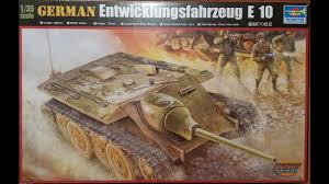 Toxiped sind pokémon, welche sich im unterholz dichter wälder aufhalten. Trumpeter 1 35 E10 Entwicklungsfahrzeug Light Tank Unboxing And Kit Review Youtube