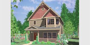 Otherwise, say by or in front of or near. Victorian Narrow Lot House Plan Front Bay Window