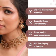 TARINIKA Collier ras du cou Kumud plaqué or antique avec motif géométrique  en filigrane