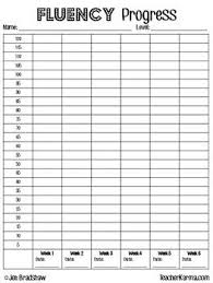 fluency progress monitoring free guided reading progress