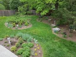 Add some personality to your home by painting the fence a color that contrasts with the house. Landscaping A Wooded Lot Revolutionary Gardens