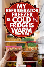 Maybe you would like to learn more about one of these? My Refrigerator Freezer Is Cold But The Fridge Is Warm What To Do Kitchen Seer