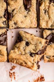 Vegan Blondies With Salted Caramel Peanut Butter Plus Chocolate Recipe Fall Baking Recipes Dessert Recipes Easy Baking Recipes