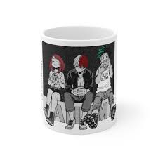 Todoroki Deku Uraraka Mug My Hero Academia Mha Boku No Etsy Anime My Hero Anime Gifts