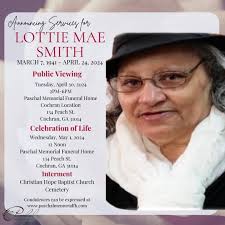 Paschal Memorial Funeral Home 134 Peach St. Cochran Ga. Funeral Service  Details: