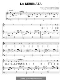 Order food online at la serenata, paris with tripadvisor: La Serenata By F P Tosti Sheet Music My Love Francesco