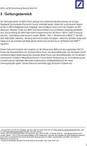 Mitarbeiter des deutsche bank konzerns sind von diesem angebot ausgeschlossen. Iban Und Bic Berechnung Fur Konten Der Deutsche Bank Ag Dokumentation Der Regeln Inkl Beispielen Pdf Free Download