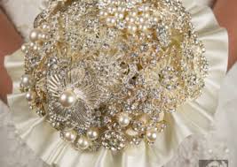 The straight construction crystal wedding bouquets have a tighter look and will not bend over the sides. Brooch Bouquets Brooch Fresh And Silks