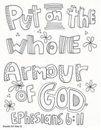 Children's ministry of calvary chapel. Armor Of God Coloring Pages Religious Doodles