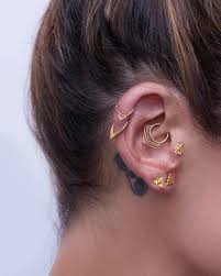 daith earring daith piercing cartilage earring tragus jewelry helix hoop rook piercing indain jewelry 14k solid gold geometric 18g tragus jewelry unique ear piercings earings piercings