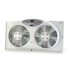 Bionaire Twin Window Fan Window Fans Exhaust Fan Digital Thermostat