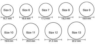 ring size chart jewelry sizing guide recycled skateboard