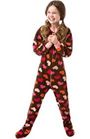 Amazon Com Big Feet Pjs Big Girls Pink Camo Kids Footed