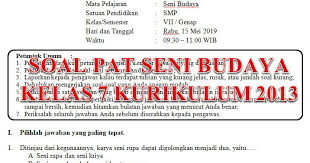 Pada rpp 1 lembar kelas 5 sd kurikulum 2013 revisi 2020 ini terdapat rpp 1 lembar kelas 5 yaitu tema 1 tema 2 tema 3 tema 4 dan tema 5. Seni Budaya Bab 2 Kelas 7 Siswapelajar Com