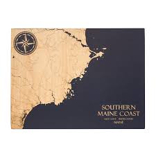 Southern Maine Coast Chart Benoits Design Co Made In Maine