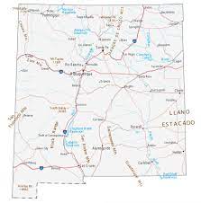 New Mexico Map With Towns New Mexico Map - Cities And Roads - Gis Geography