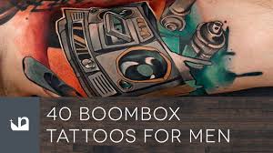 Boombox tattoo by shanmac tatuajes arte afro afro. 40 Boombox Tattoos For Men Youtube