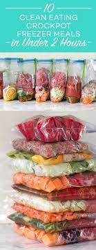 10 Clean Eating Crockpot Freezer Meals In Less Than 2 Hours New Leaf Wellness Clean Eating Crockpot Freezer Crockpot Meals Healthy Freezer Meals