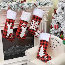 Top view, free space for text. Buy 2021 Christmas Decorations Red Black Creative Christmas Stockings Jacquard Socks Embroidered Gift Bags At Affordable Prices Free Shipping Real Reviews With Photos Joom