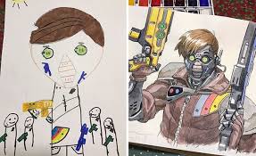 Turn into an anime character. A Father Transforms His Children S Drawings Into Anime Characters Steemit