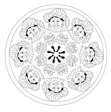 Mandala Pietenkring Knutselen Sinterklaas Sinterklaas Mandala Kleurplaten